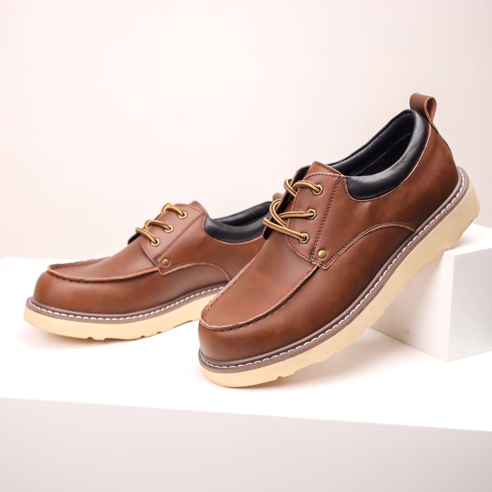 Outdoor Casual Workwear Leather Martin Low Cut Boots - Image 4