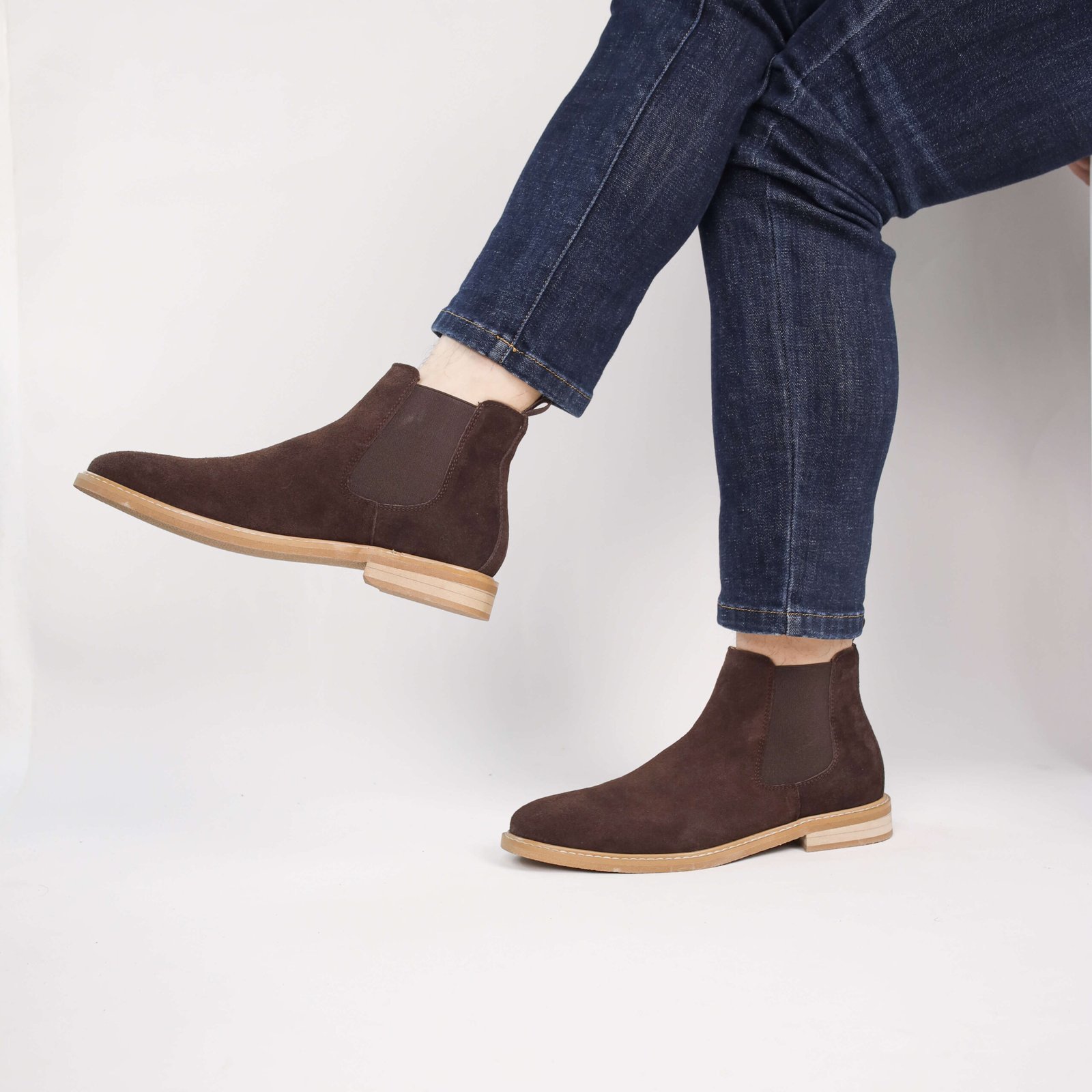 Men’s Tan Suede Chelsea Boots – Classic Slip-On Style - Image 32