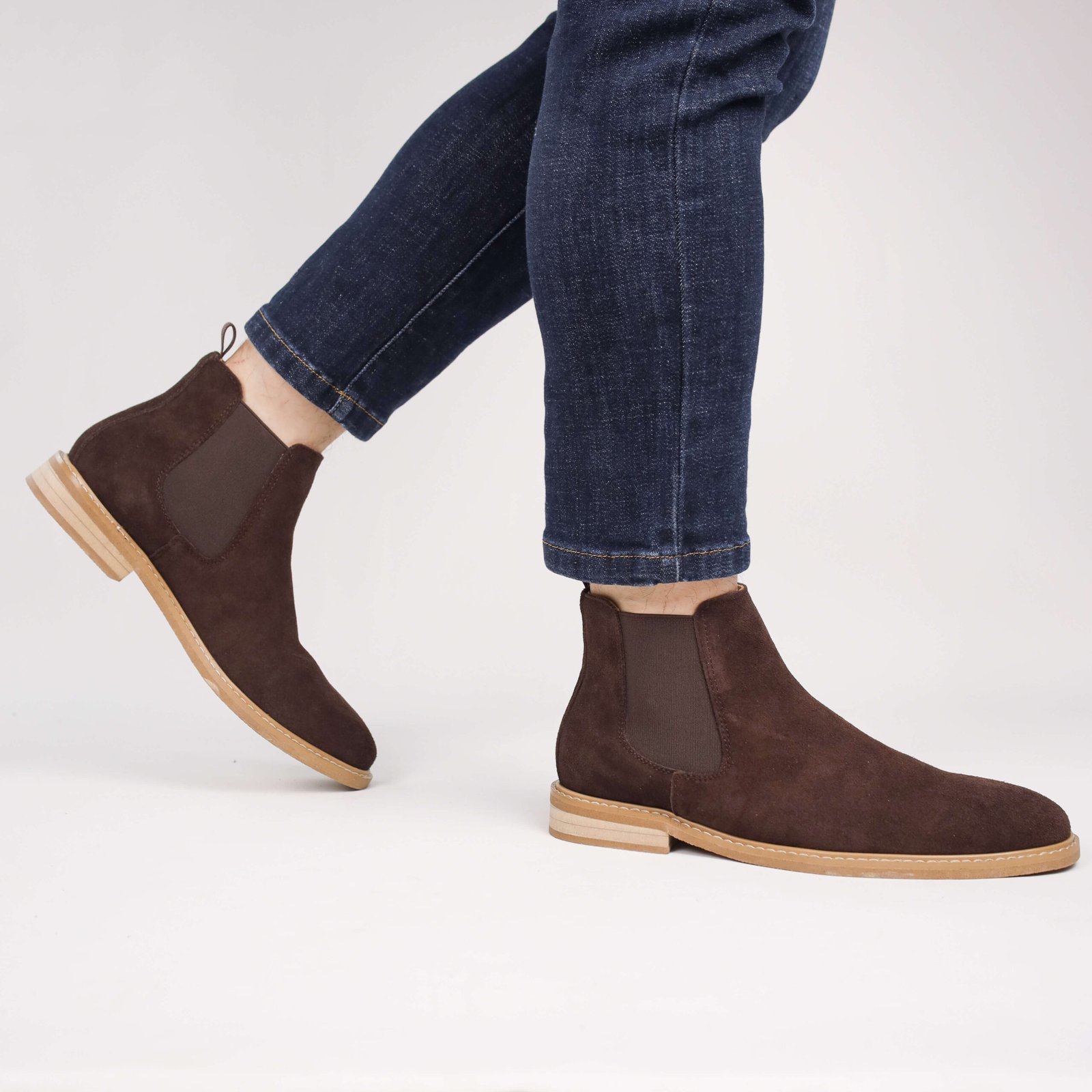 Men’s Tan Suede Chelsea Boots – Classic Slip-On Style - Image 36