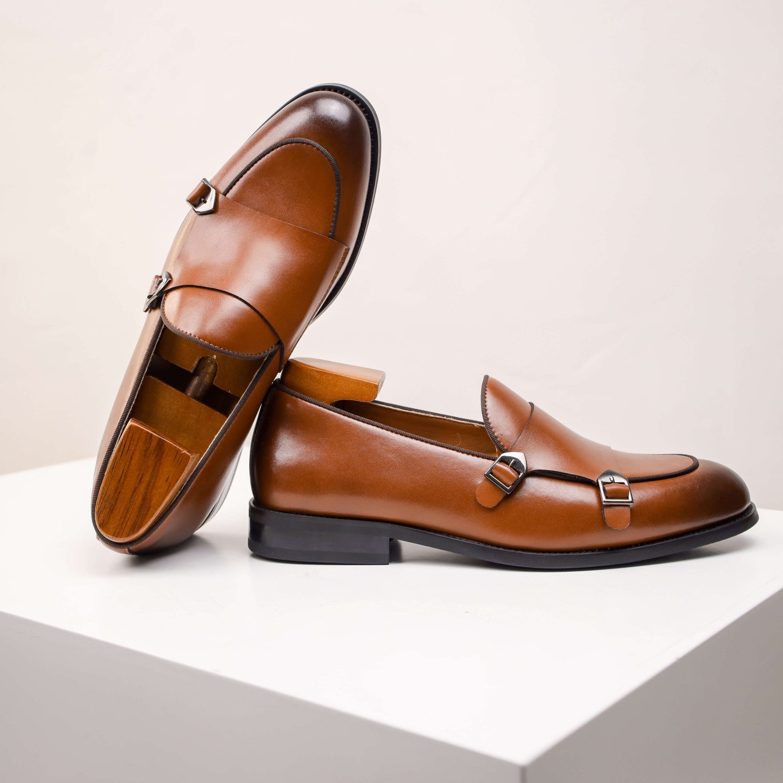 Double Monk Strap Loafers - Image 9
