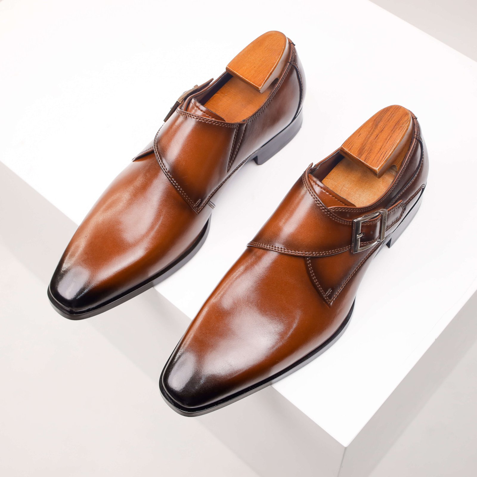 Side Buckle Dress Shoes - Image 5