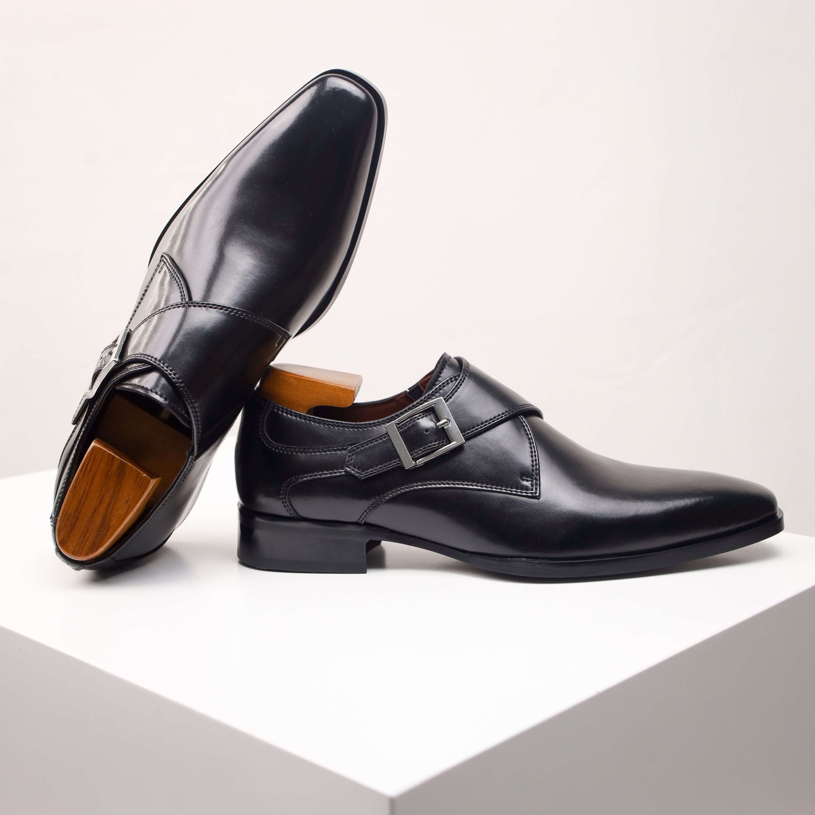 Side Buckle Dress Shoes - Image 10
