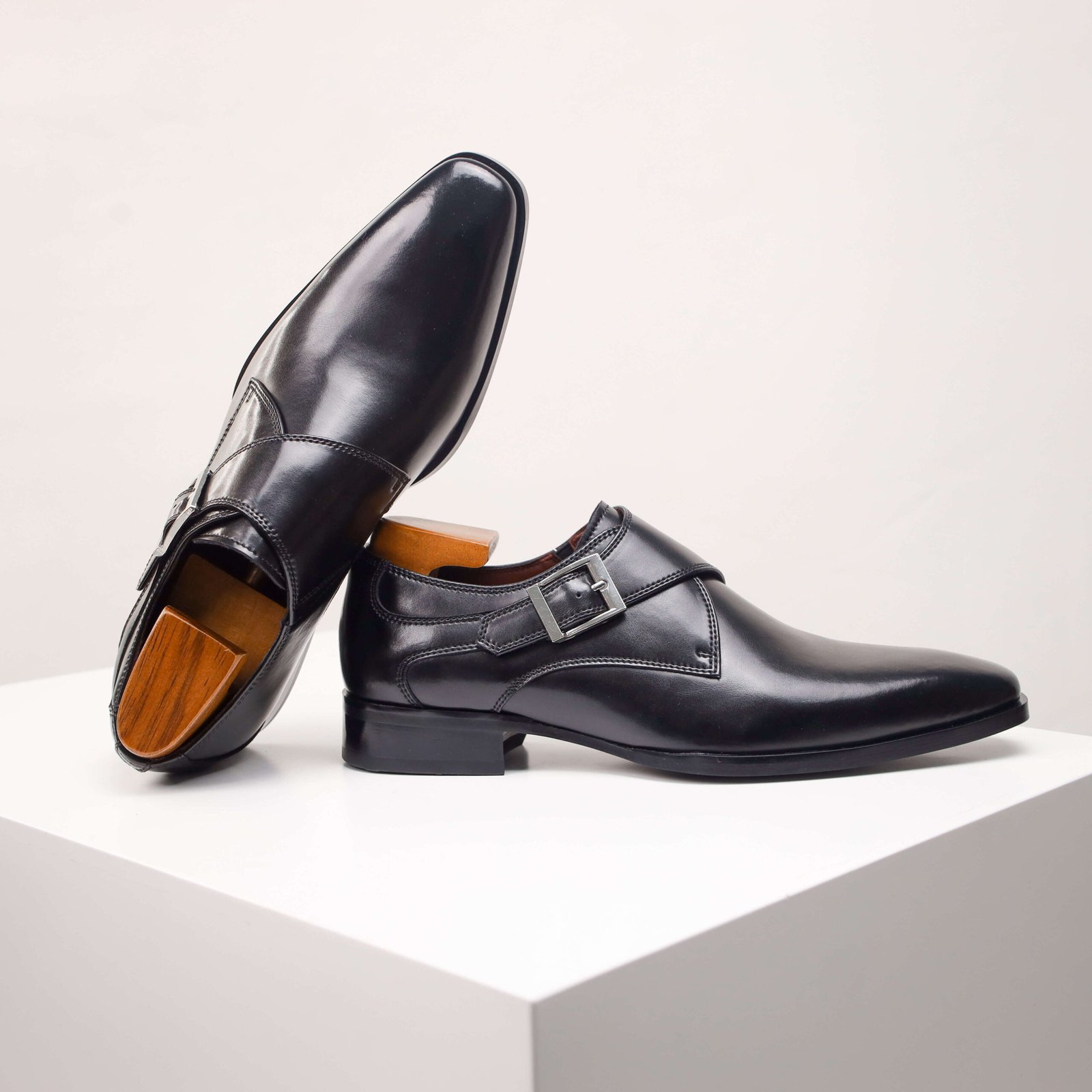 Side Buckle Dress Shoes - Image 11