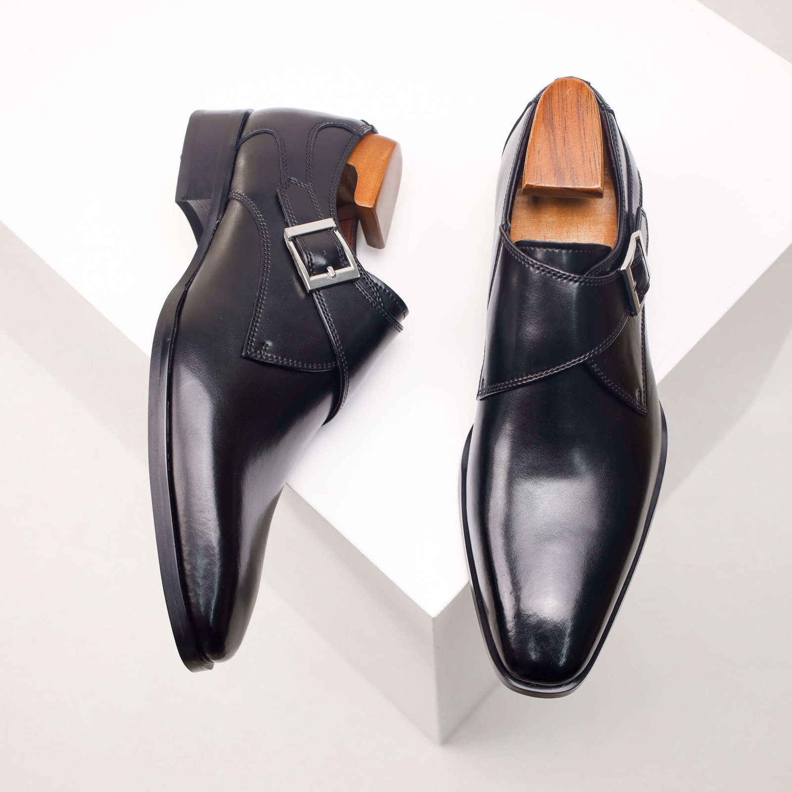 Side Buckle Dress Shoes - Image 15