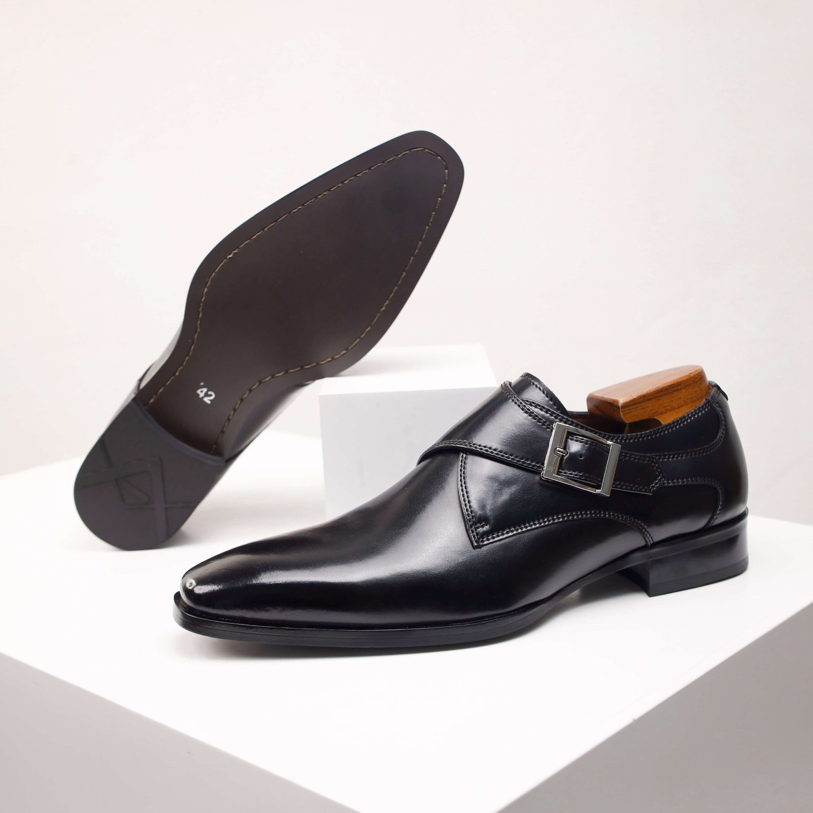 Side Buckle Dress Shoes - Image 17