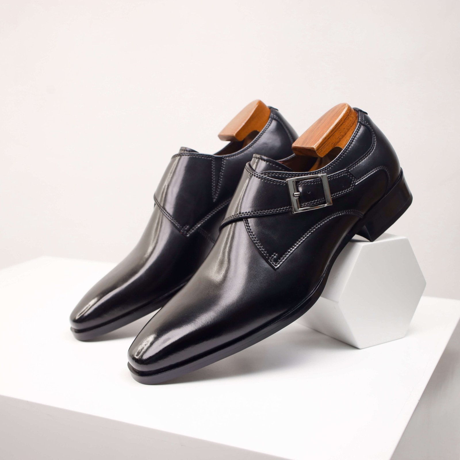 Side Buckle Dress Shoes - Image 18