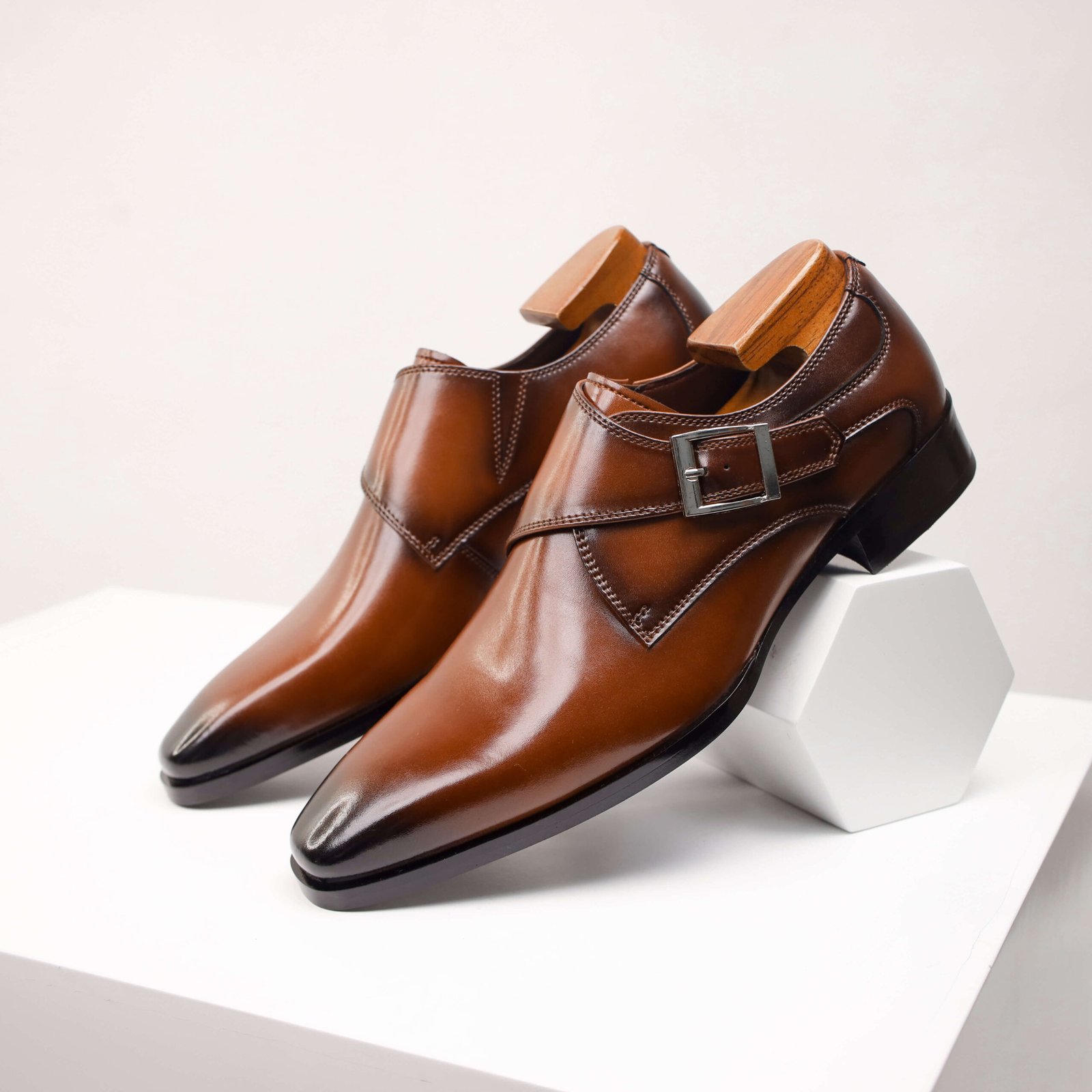 Side Buckle Dress Shoes - Image 19