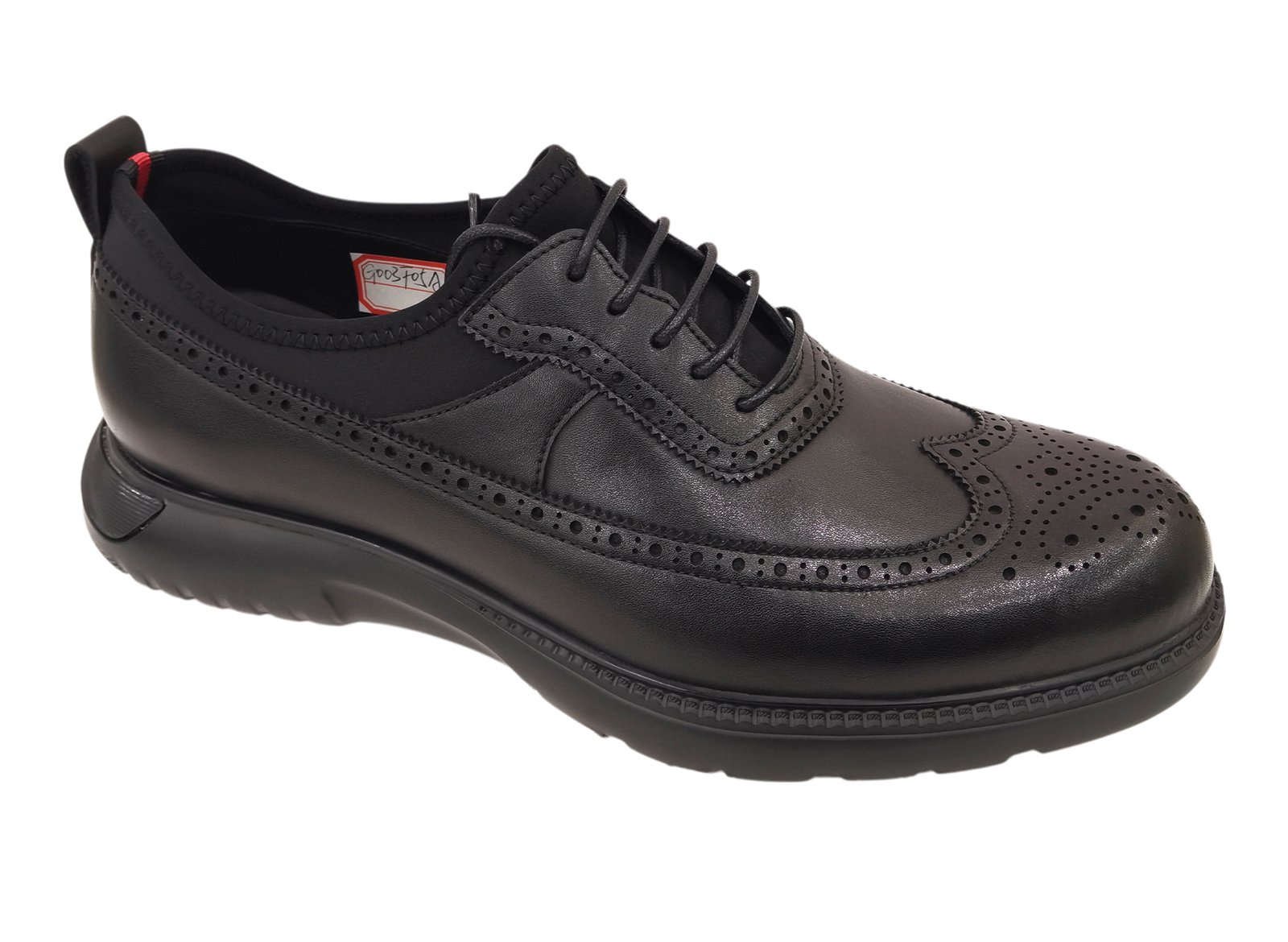 Casual Leather Wingtip Brogue Derby - Image 3
